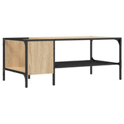 Tavolino salotto | Tavolino da caff¨¨ | Tavolino da Soggiorno Ripiano Rovere Sonoma 100x51x40cm Multistrato