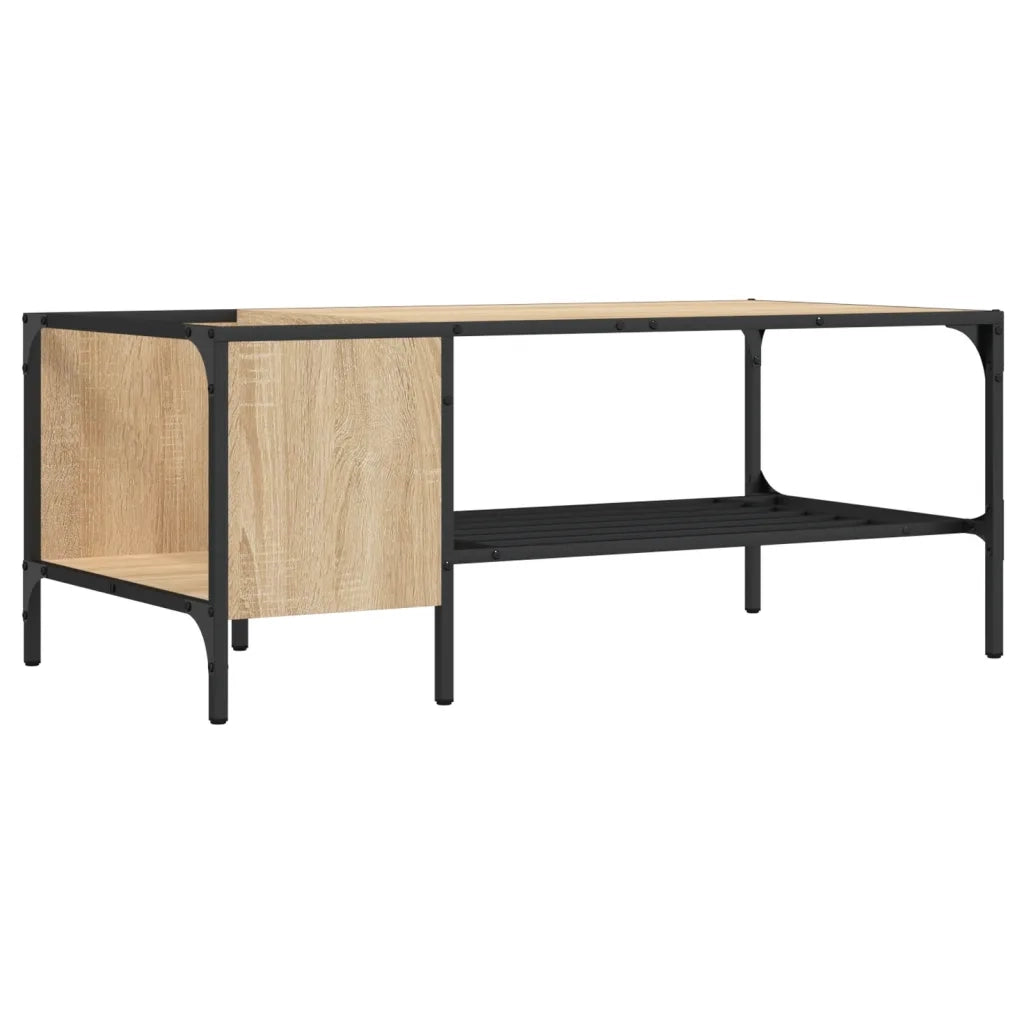 Tavolino salotto | Tavolino da caff¨¨ | Tavolino da Soggiorno Ripiano Rovere Sonoma 100x51x40cm Multistrato