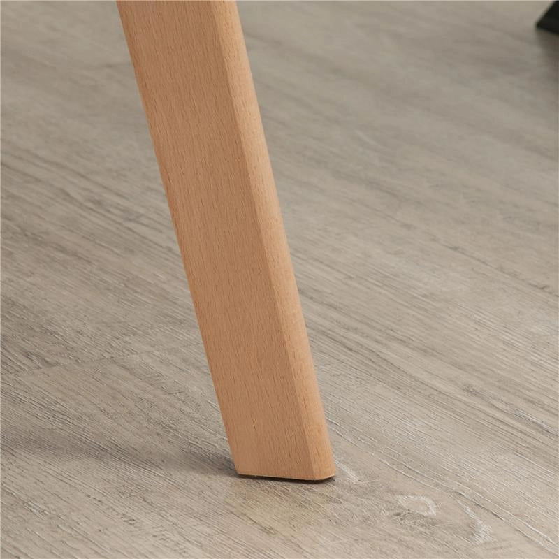 SET 2 SEDIE PER SALA DA PRANZO IMBOTTITE IN VELLUTO CON BRACCIOLI E GAMBE IN LEGNO, GRIGIO