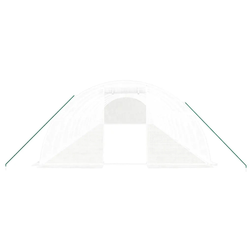 Serra con Telaio in Acciaio Bianco 56 mÂ² 14x4x2 m
