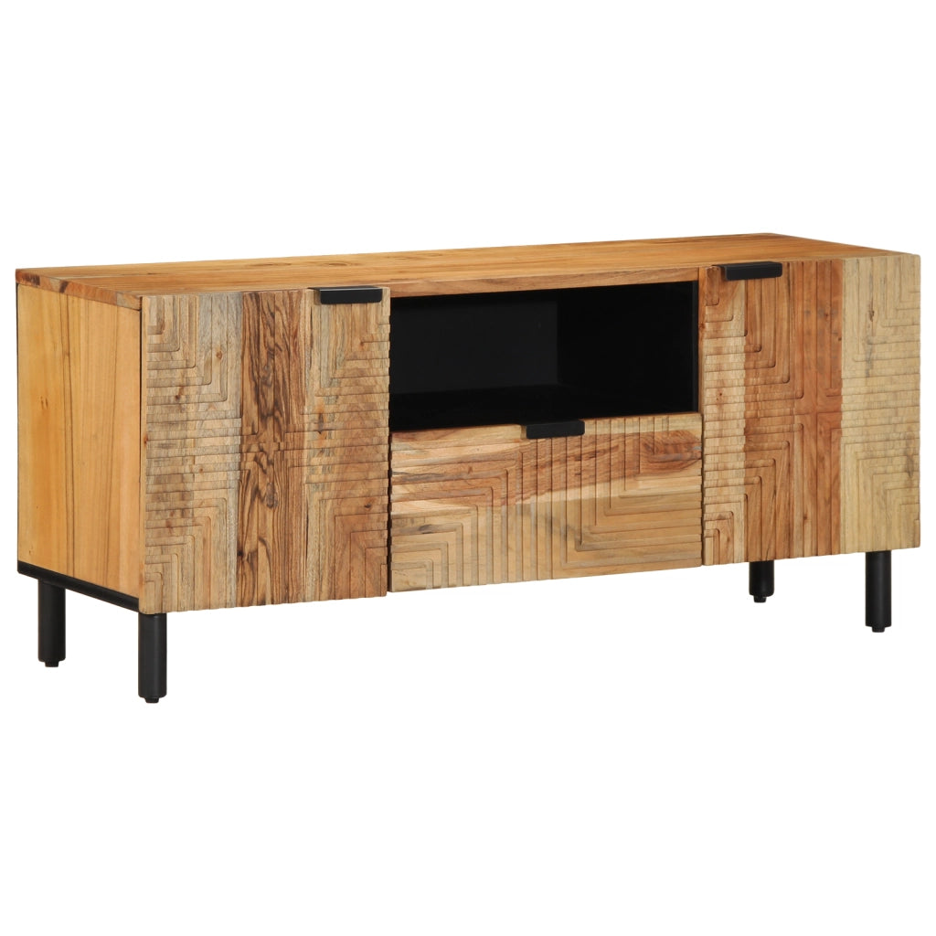 Mobile TV  105x33,5x46 cm in legno massello di acacia