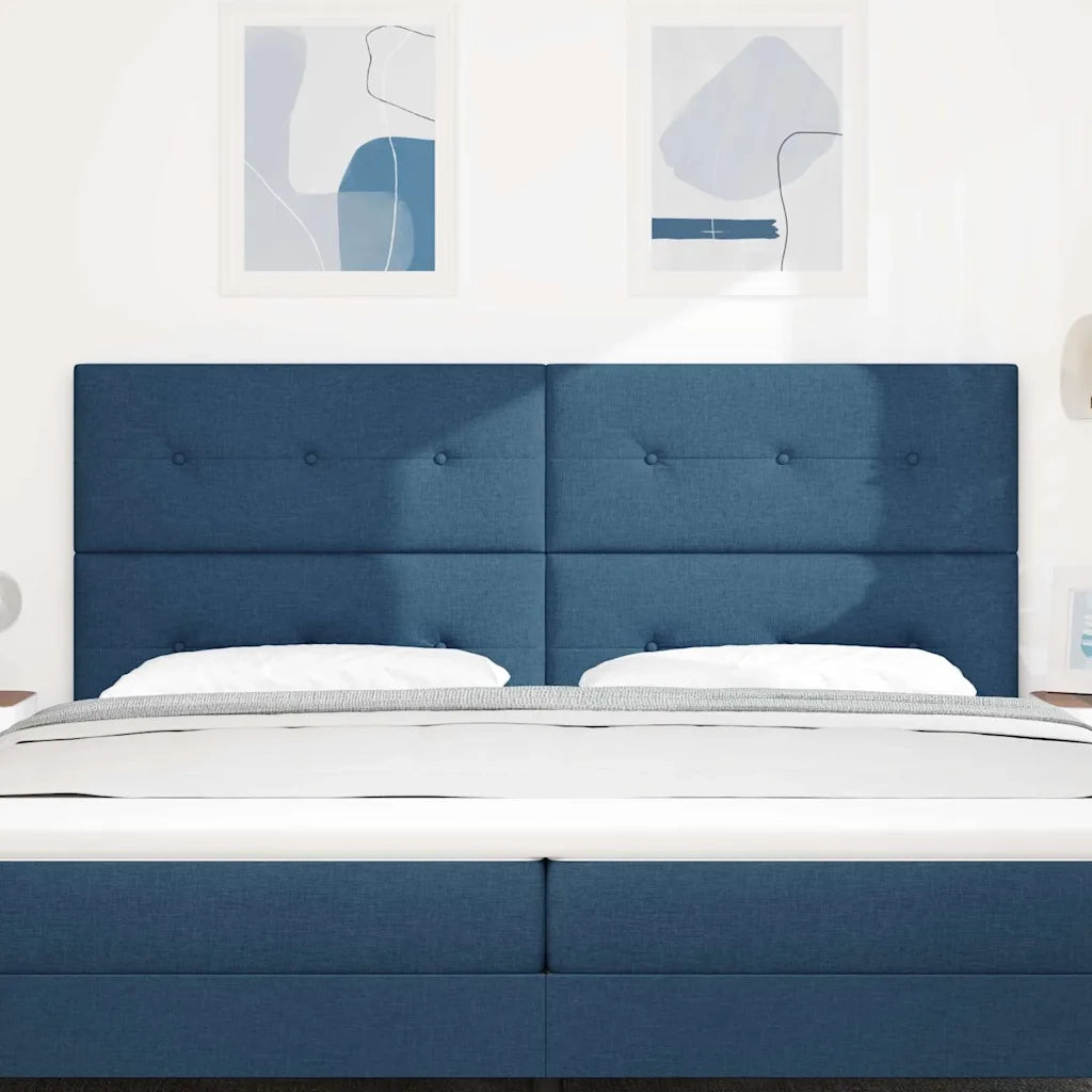 Testiera regolabile in altezza con testiera Blu 200 cm Tessuto 3337866