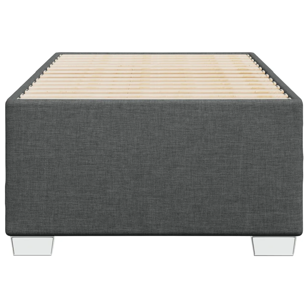 Giroletto senza Materasso Grigio Scuro 100x200 cm Tessuto 3284451
