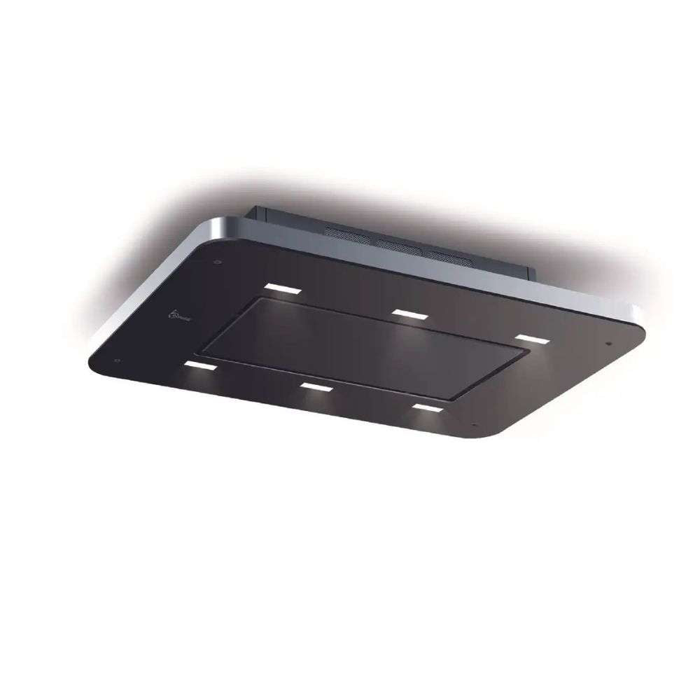 Cappa a soffitto STIVIA FREE cm 90 - Inox, Nero - 900 m3/h