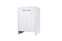 Mobile Lavanderia da Esterno 60x49x84 cm in PVC Bianco