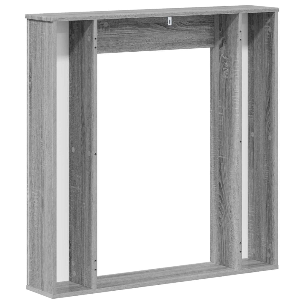Cornice per camino Sonoma grigio 100 x 20 x 100 cm 8006621