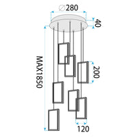 Lampada Led Lhj089-7cp Black