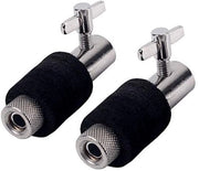 Set di connessione 2 in 1 - Hi-Hat bacchetta di connessione - Ricambi di riserva - Adatto per 6 mm cavo di trazione - Duraturo nella sua applicazione - Lega argentata/nera - Connessione per tamburo