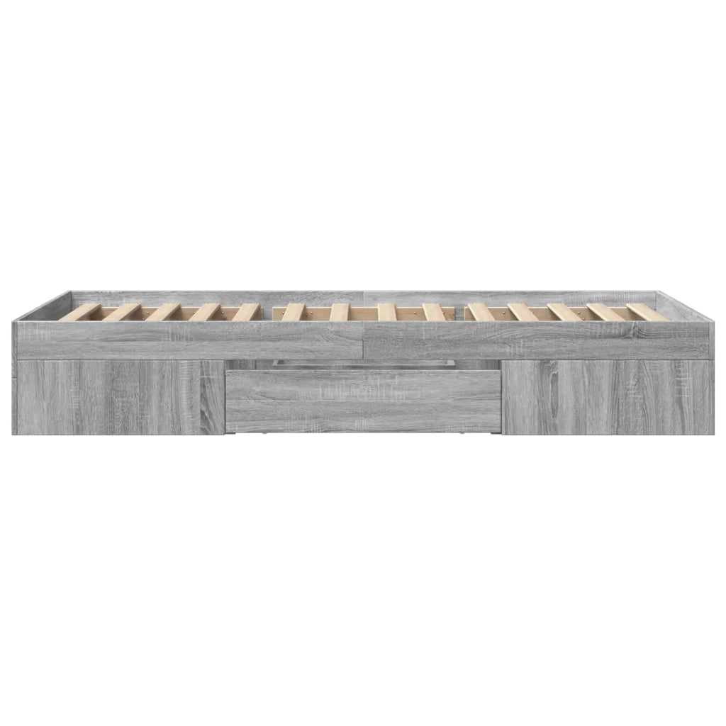 Telaio del letto con storage Sonoma grigio 80 x 200 cm 3429689