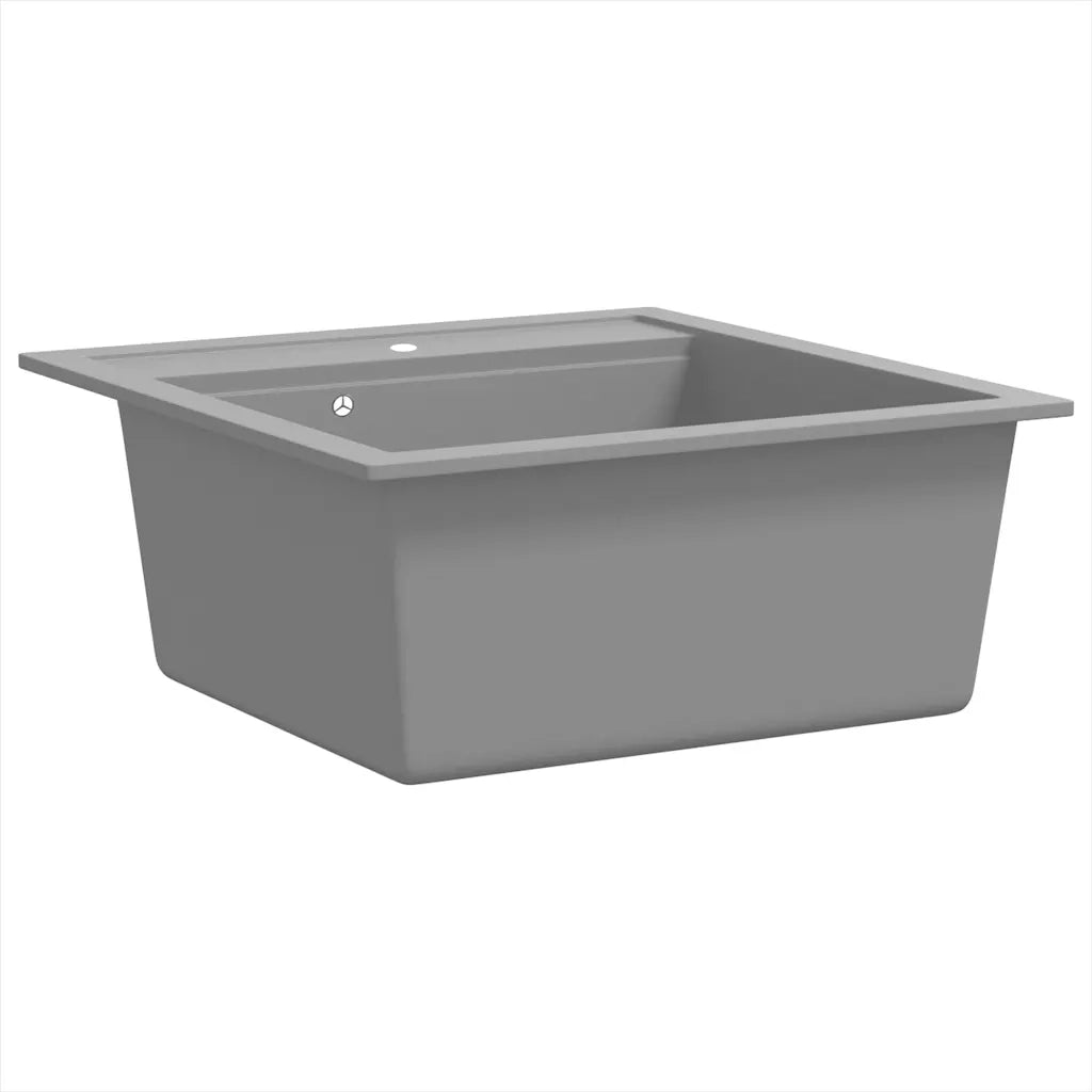 Lavello da Cucina in Granito Vasca Singola Grigio CFW9688246