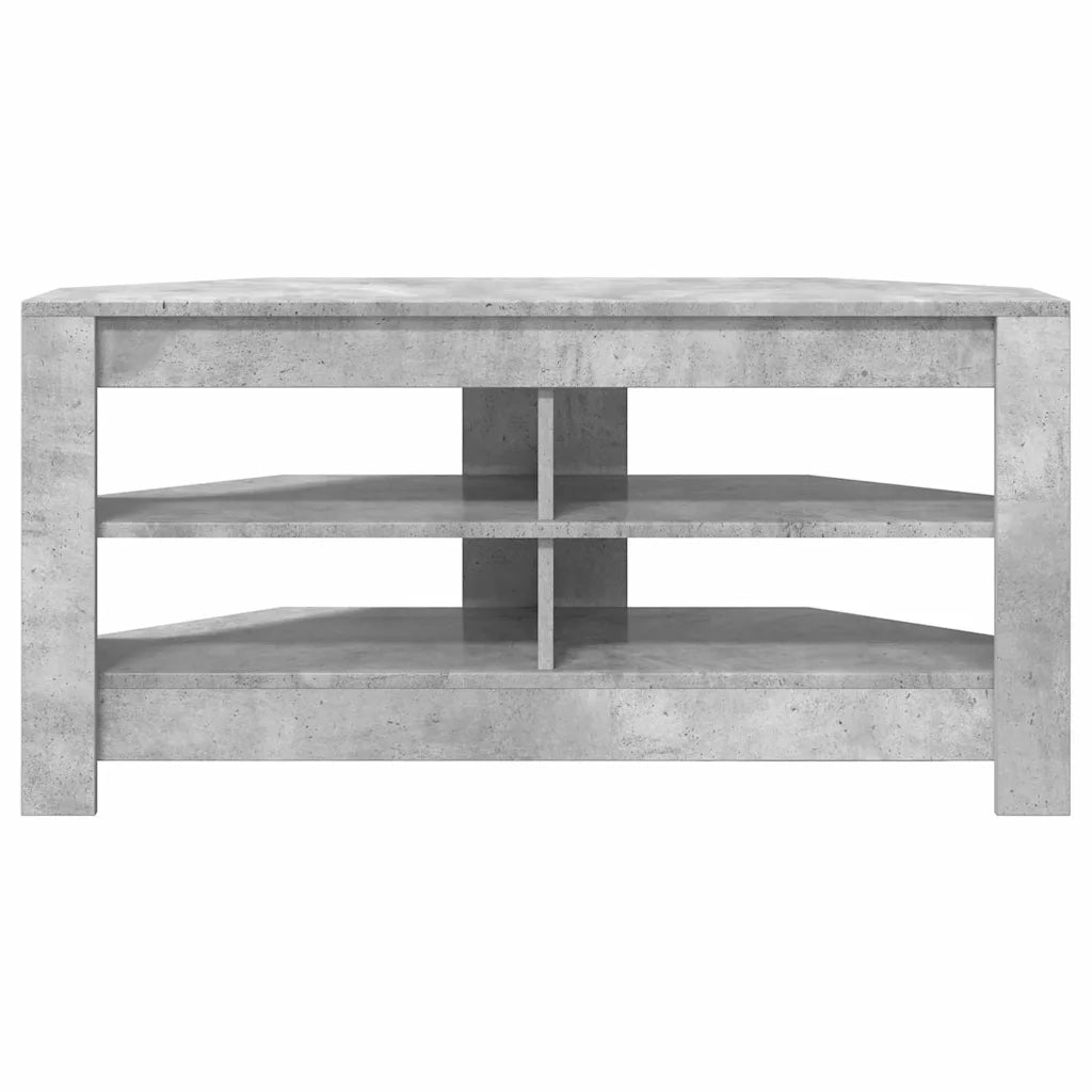 Mobile TV Angolare-Credenza per TV-Console TV Grigio cemento 102 x 40,5 x 45 cm