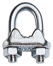 MORSETTO 10 PZ. PER FUNE ACCIAIO MM.5  - 3/16 ROBUR