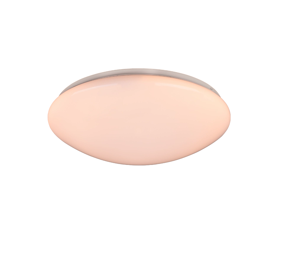 Plafoniera LED, plastica, bianco, 38x10,5x38 cm, Lukida