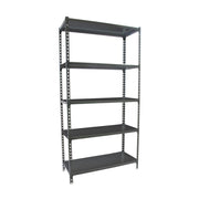Scaffale in metallo Simon Rack senza viti colore antracite 5 ripiani 1800x900x500 mm Made in Spain