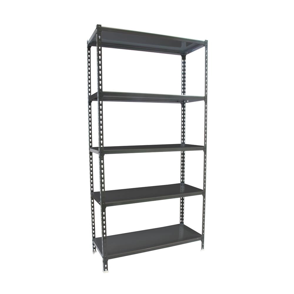 Scaffale in metallo Simon Rack senza viti colore antracite 5 ripiani 1800x900x500 mm Made in Spain