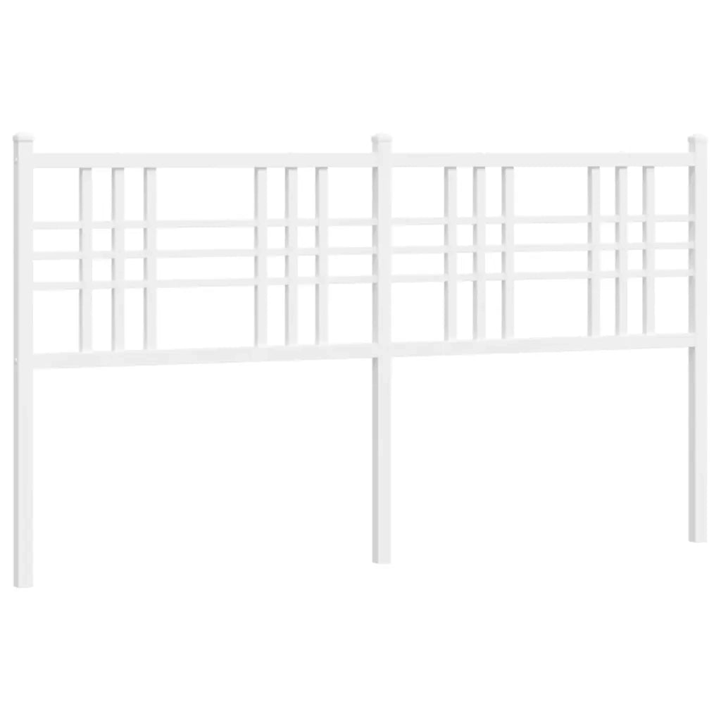 Testiera in Metallo-Testiera in Ferro-Testata Bianco 160 cm 801542