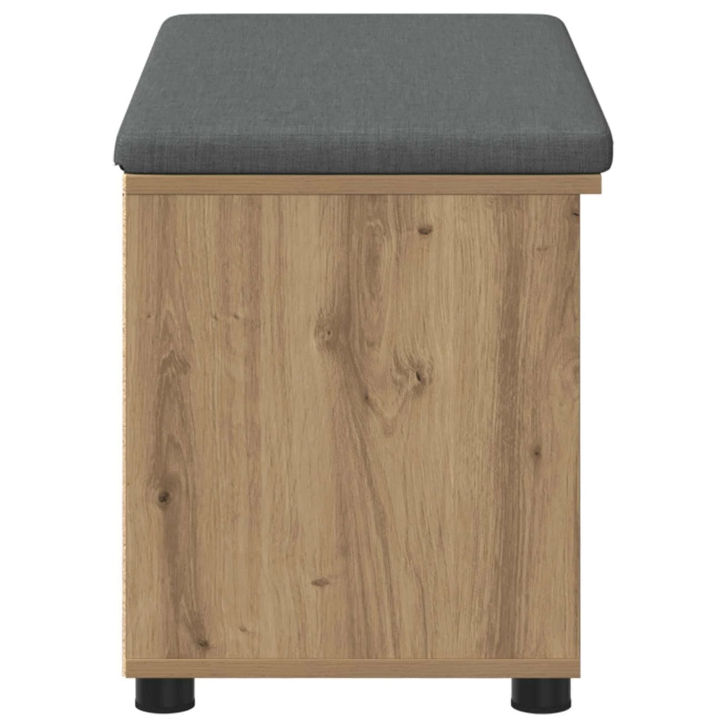 Panca per scarpe con cuscino Rovere Artigianale 80 x 38 x 46 cm 906129