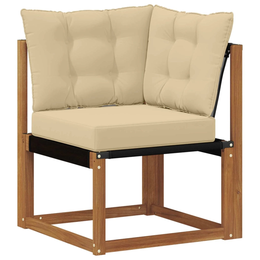 Set di divani da esterno 6 pz Naturale e Beige 3381981