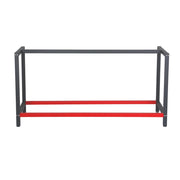 Telaio per banco da lavoro in acciaio antracite-rosso, gambe per banco da lavoro, telaio per tavolo 175 x 57 x 81 cm