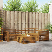 Set di divani da esterno 5 pcs Naturale