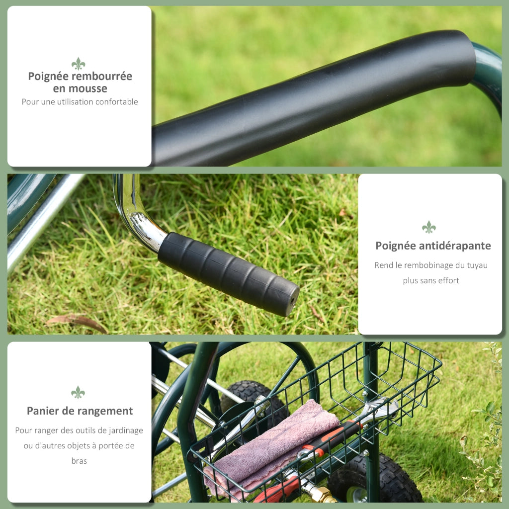 Carrello Avvolgicavo ¨C Zephmum ¨C 70 m, Verde, Metallo