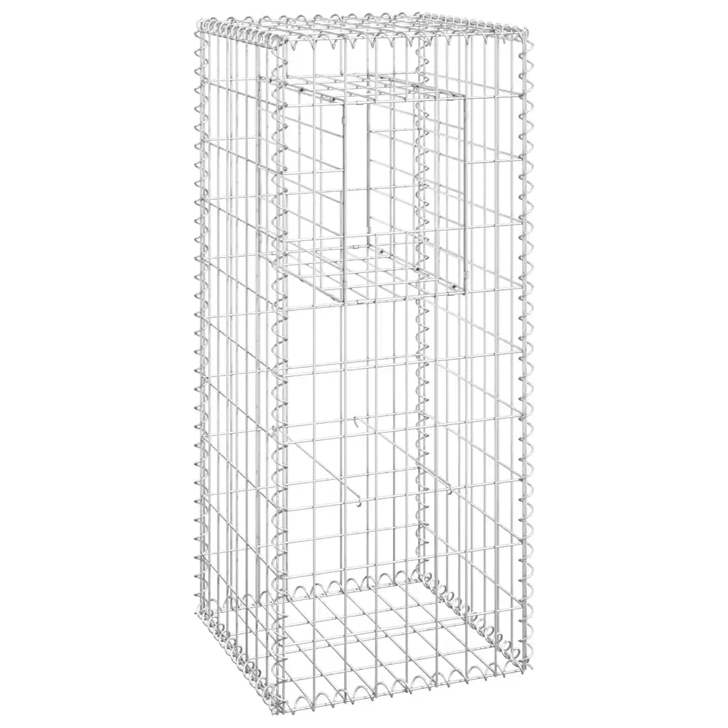 Cesti a Gabbione a Torre 2 pz 40x40x100 cm in Ferro 151261