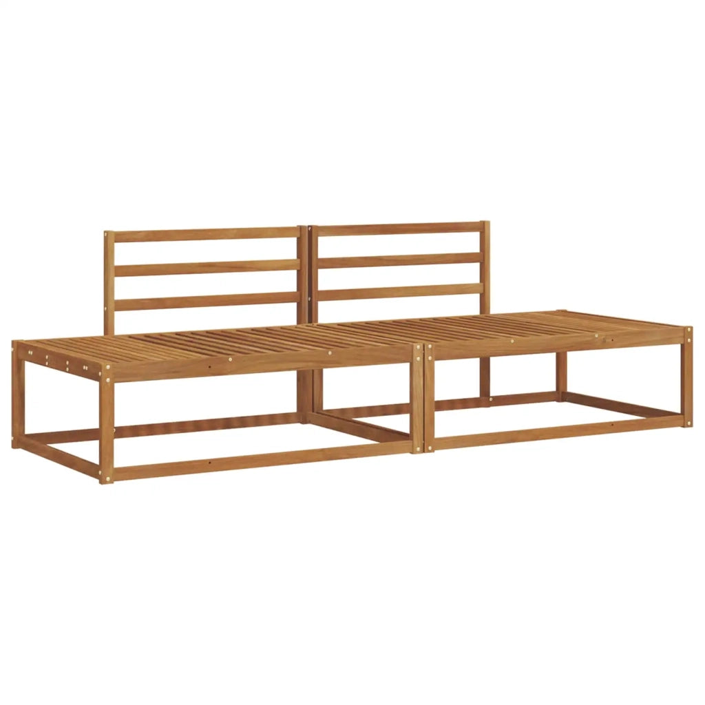 Set di divani da esterno-Sofa da giardino Naturale Legno di Acacia Massello 123946