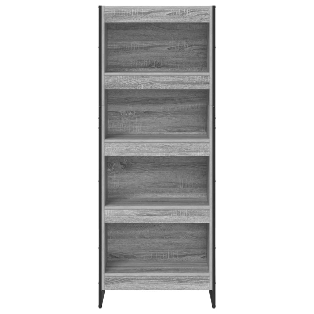 Armadio per Libri Grigio Sonoma 60 x 30 x 155 cm
