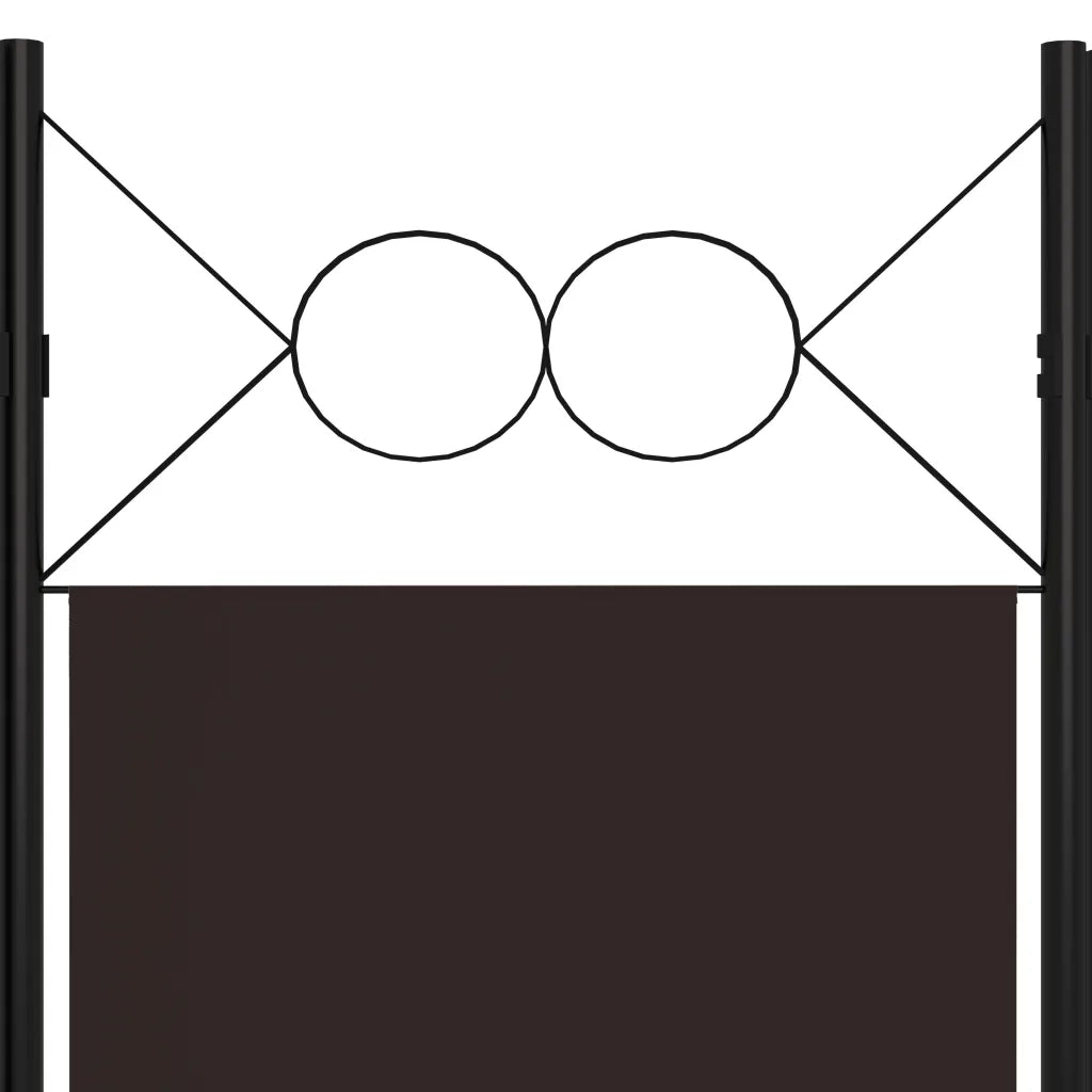 Paravento a 3 Pannelli Marrone 120x180 cm cod mxl 72002