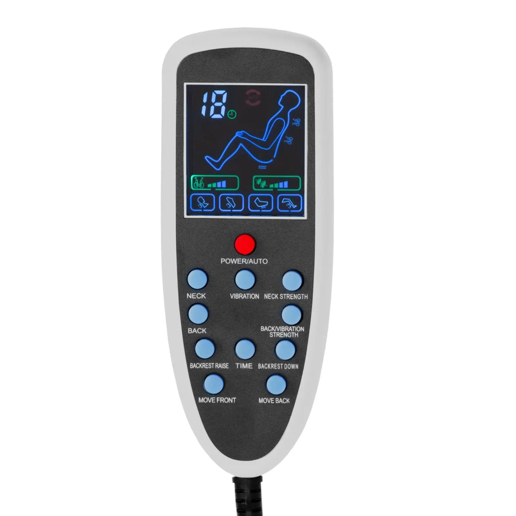 Poltrona pedicure elettrica con pediluvio illuminato e funzione massaggio 105 watt 150 kg bianco e nero 14_0009024