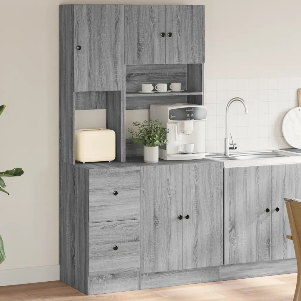 Mobile da Cucina Grigio Sonoma 95x50x180cm in Legno Multistrato 3276537