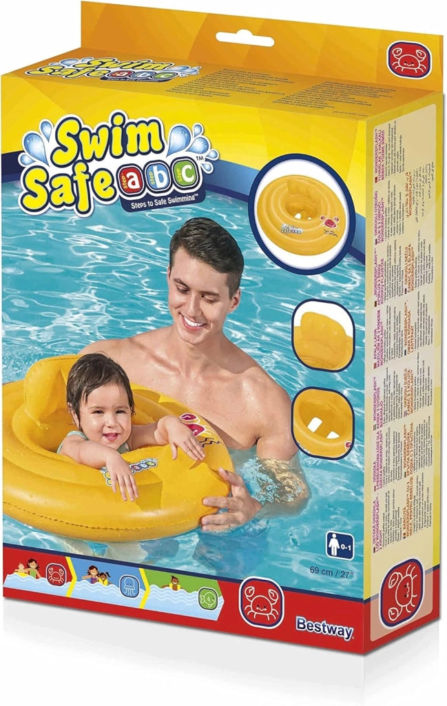 Bestway Baby Care Salvagente Gonfiabile per Bambini 69 cm  Ciambella da Nuoto con Seduta, Fino a 11 kg