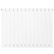Radiatore Orizzontale Design Ovale Colonna Singola Bianco 600x780 mm