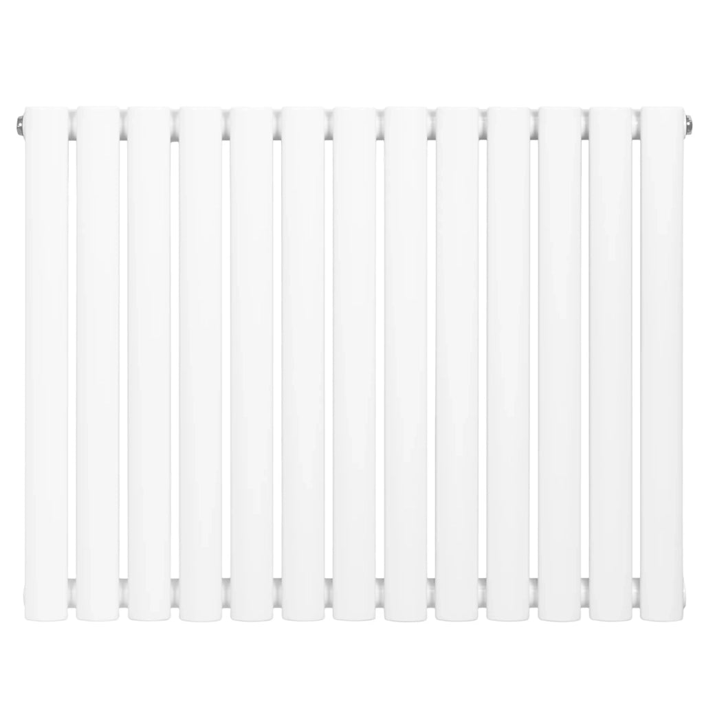 Radiatore Orizzontale Design Ovale Colonna Singola Bianco 600x780 mm