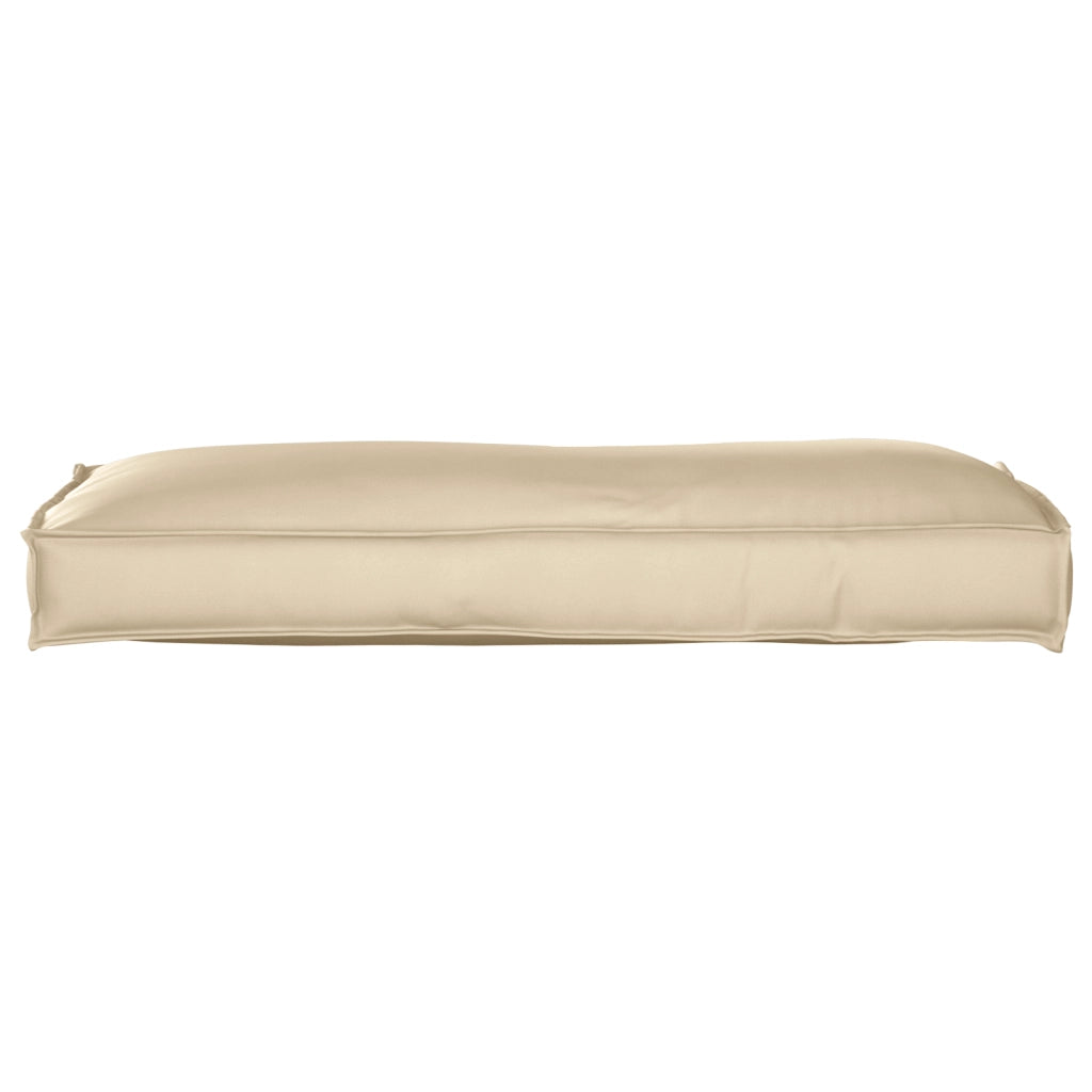 Cuscino per pallet per supporto beige 120x40x12 cm tessuto Oxford