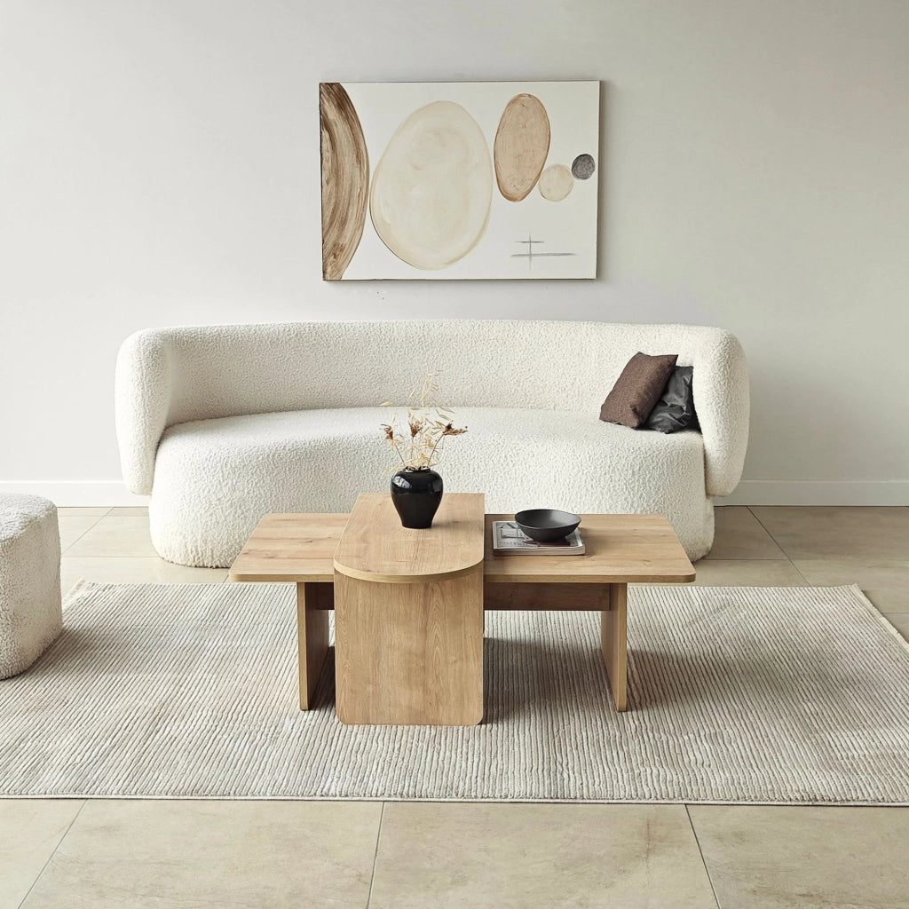 Set di tavolini in legno "Paris" 105 x 60 x 35 cm - Bronzo
