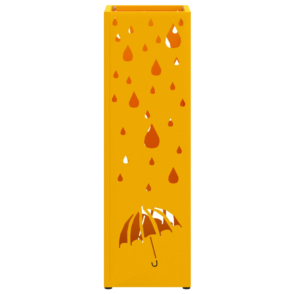 Portaombrelli Giallo senape Metallo Compatto Intarsi decorativi