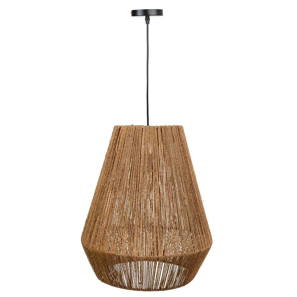 Plafoniera juta marrone 40x40x45