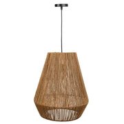 Plafoniera juta marrone 40x40x45