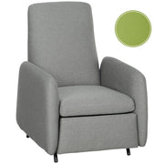 Poltrona Relax Reclinabile con Poggiapiedi Estraibile ¨C zephmum ¨C Grigio