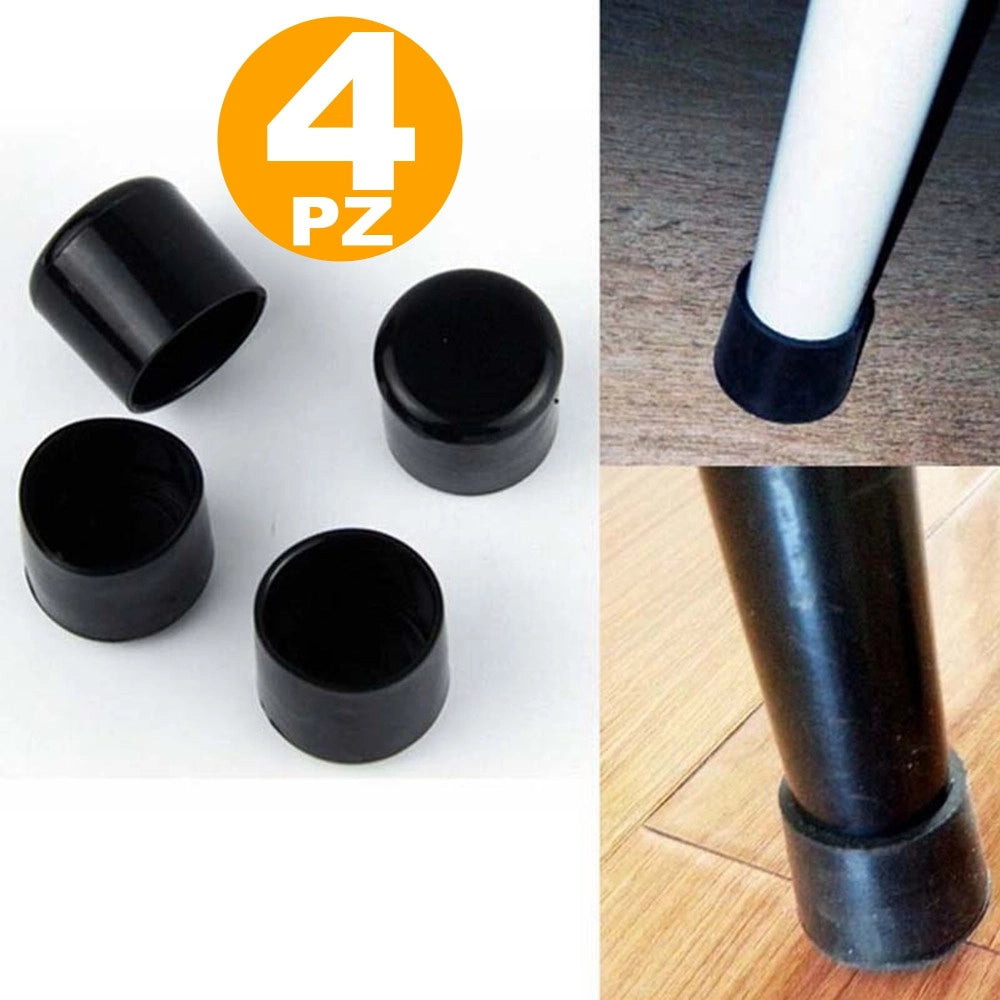 Trade Shop - Tappi Sotto Sedie Gommini Antiscivolo Antigraffio Scivolini Per Sedia Tavolo -
