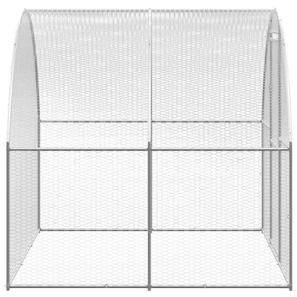 Pollaio da Esterno 3x2x2 m in Acciaio Zincato CFW6699908