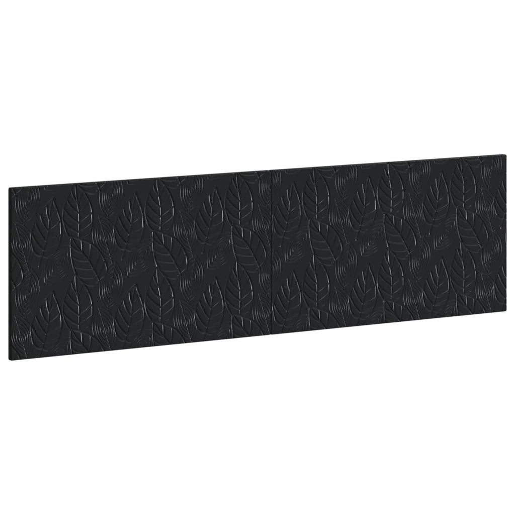 Testiera da Muro DELFT Nero Legno ingegnerizzato 897156
