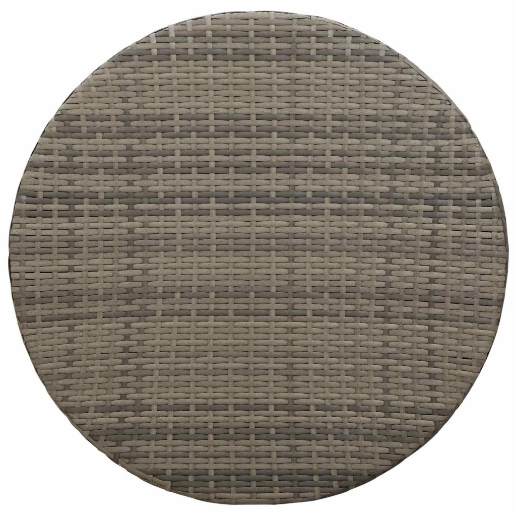 Tavolino da caffè da esterno Grigio Ø 68 x 30 cm polyrattan