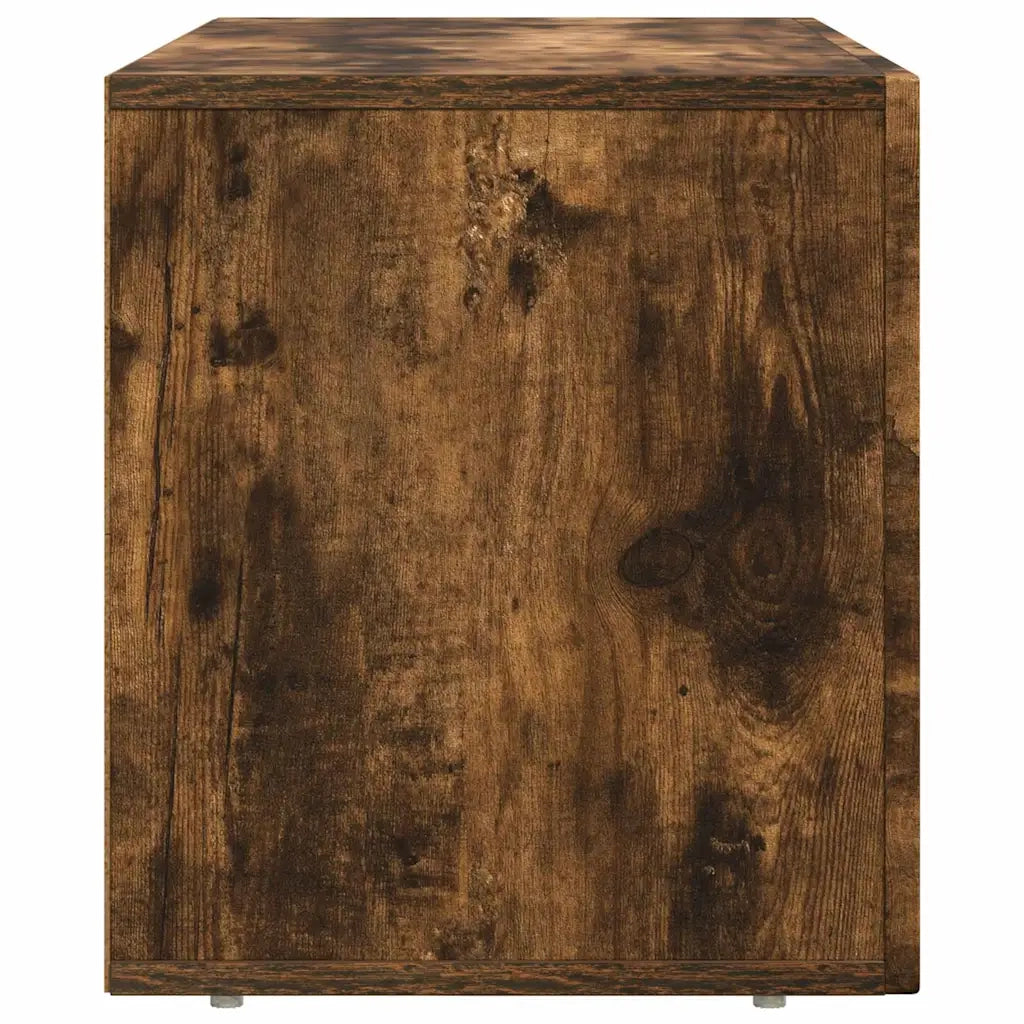 Mobile TV ELST 80 x 35 x 40 cm Rovere fumé Legno ingegnerizzato 891279