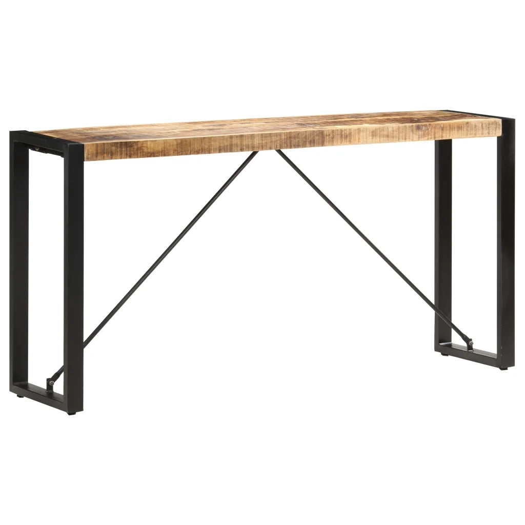 Tavolo Consolle 150x35x76 cm in Legno Massello di Mango 285948