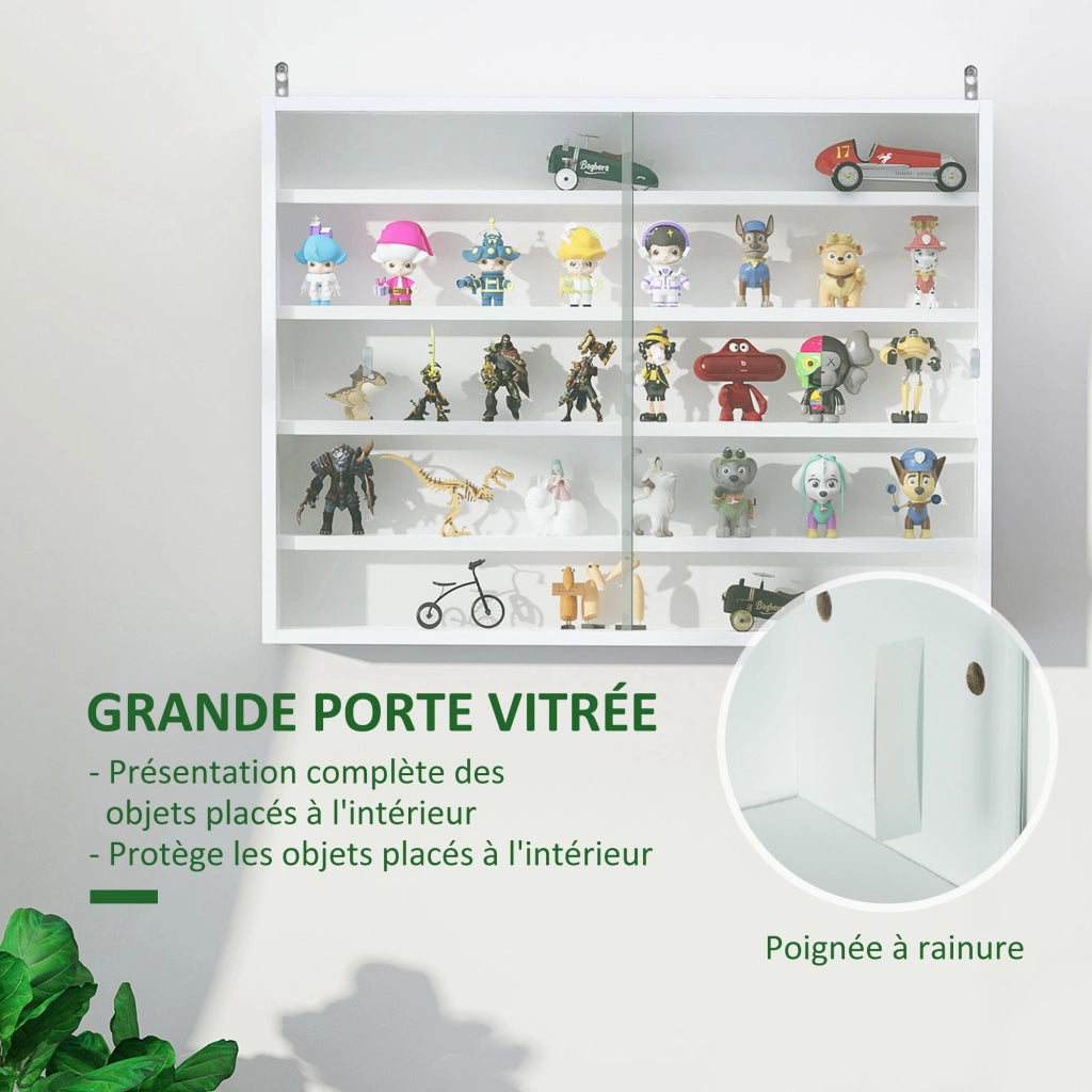 Libreria a muro ¨C zephmum ¨C 80x60x9.5 cm bianco
