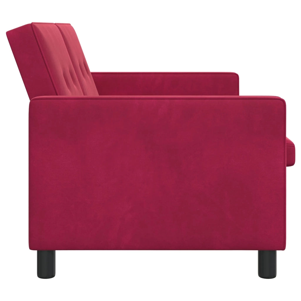 Divano letto Rosso Vino Tessuto