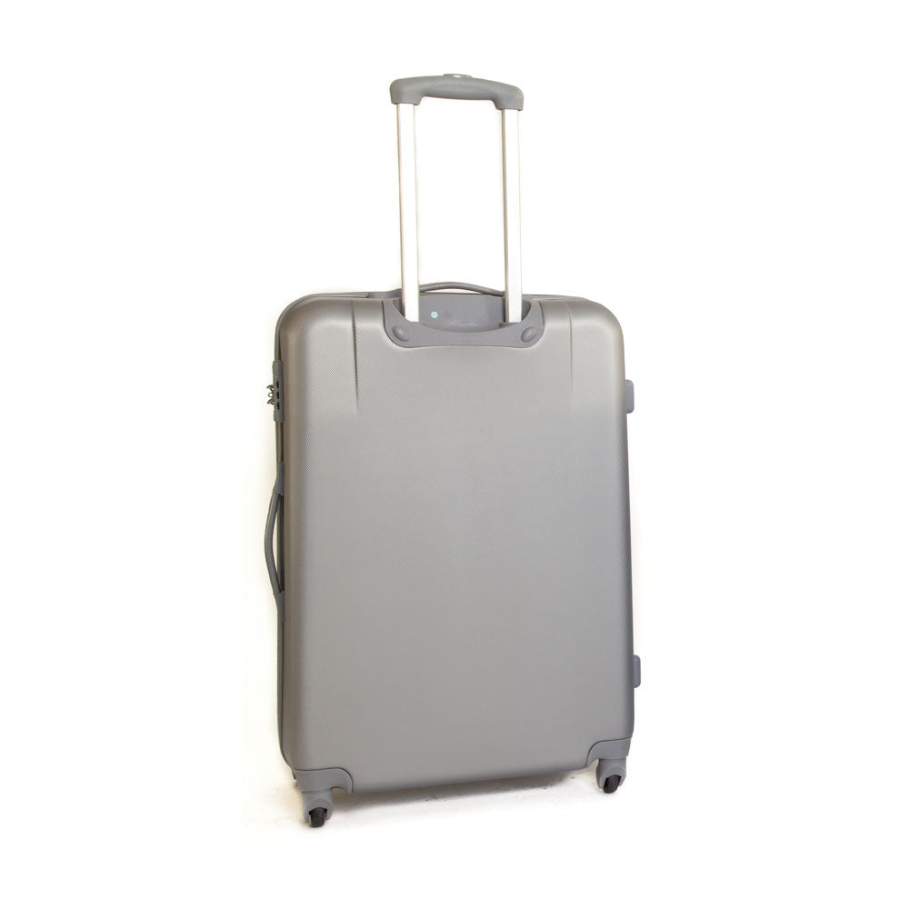 Trolley Valigia Grande Rigida in ABS 4 Ruote TSA Ravizzoni Jazz Silver