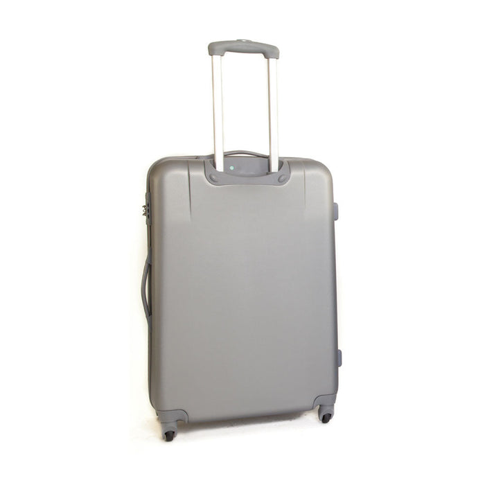Trolley Valigia Grande Rigida in ABS 4 Ruote TSA Ravizzoni Jazz Silver